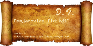 Damjanovics Ildikó névjegykártya