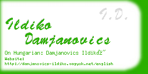 ildiko damjanovics business card